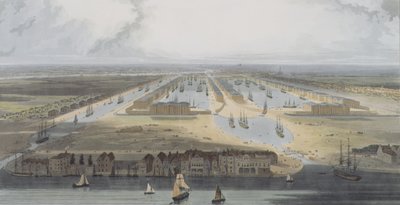 Muelles de comercio de las Indias Occidentales, de 